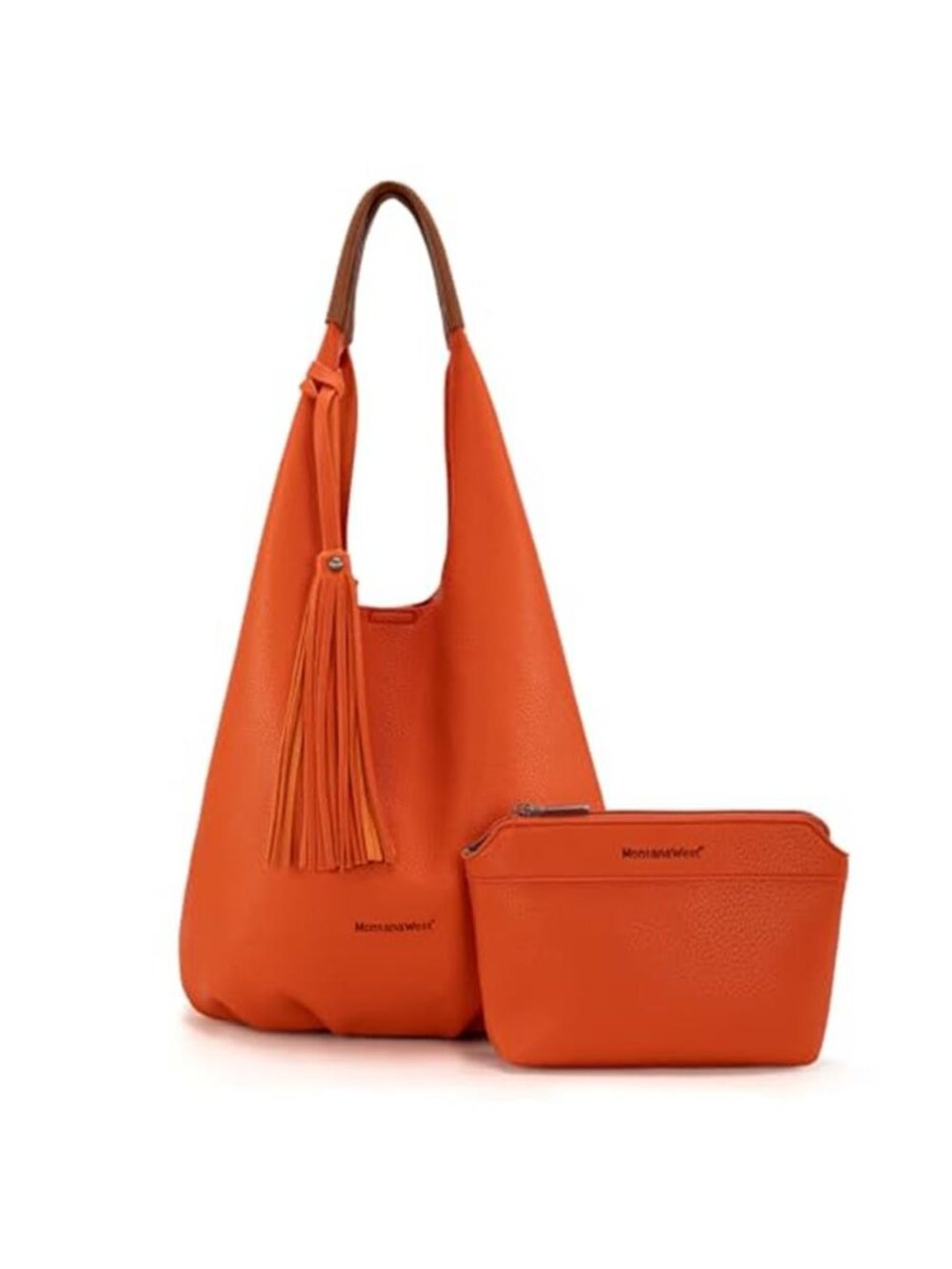Womens Vegan Leather Hobo Bag Large Slouchy Shoulder Tote Purse Cosmetic Pouch